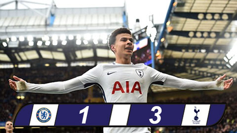 Chelsea 1-3 Tottenham: Dấu chấm hết cho Chelsea